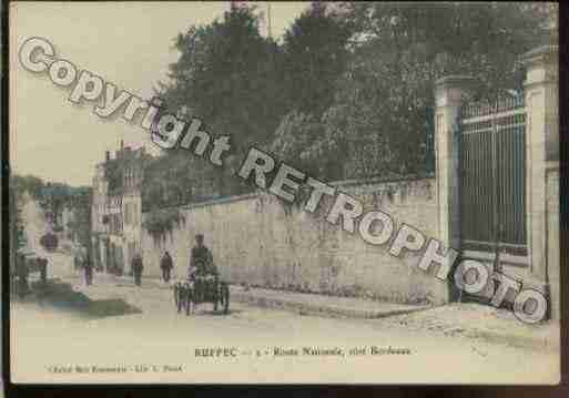 Ville de RUFFEC Carte postale ancienne