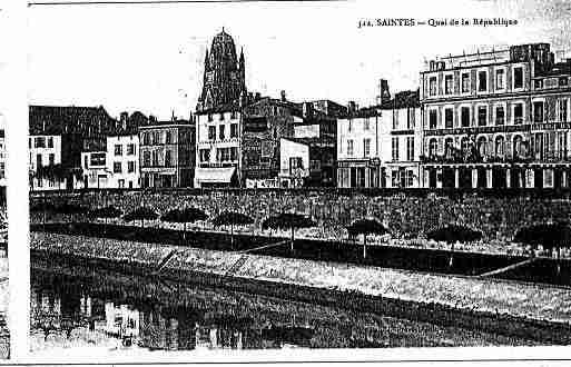 Ville de SAINTES Carte postale ancienne