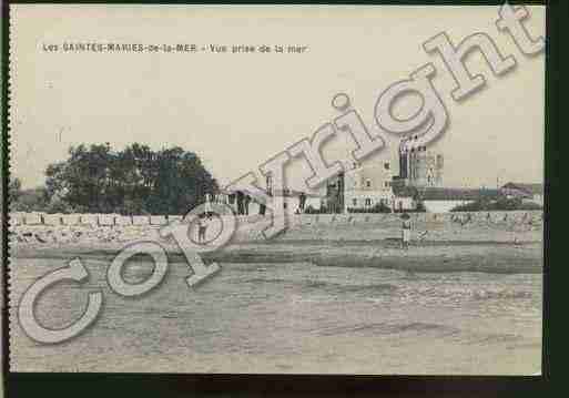 Ville de SAINTESMARIESDELAMER Carte postale ancienne