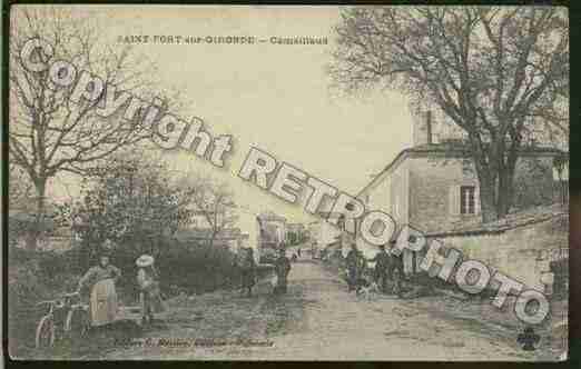 Ville de SAINTFORTSURGIRONDE Carte postale ancienne