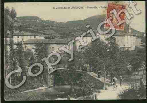 Ville de SAINTGEORGESDELUZENCON Carte postale ancienne