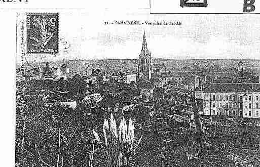 Ville de SAINTMAIXENTL\'ECOLE Carte postale ancienne