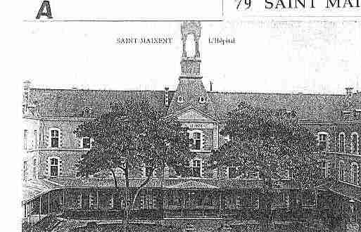 Ville de SAINTMAIXENTL\'ECOLE Carte postale ancienne