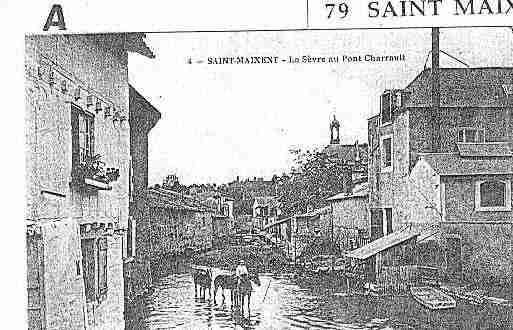 Ville de SAINTMAIXENTL\'ECOLE Carte postale ancienne