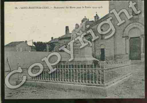 Ville de SAINTMARTINDECRAU Carte postale ancienne