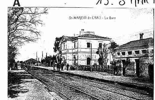 Ville de SAINTMARTINDECRAU Carte postale ancienne