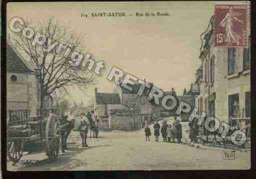 Ville de SAINTSATUR Carte postale ancienne