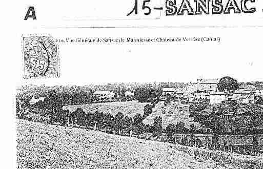 Ville de SANSACDEMARMIESSE Carte postale ancienne