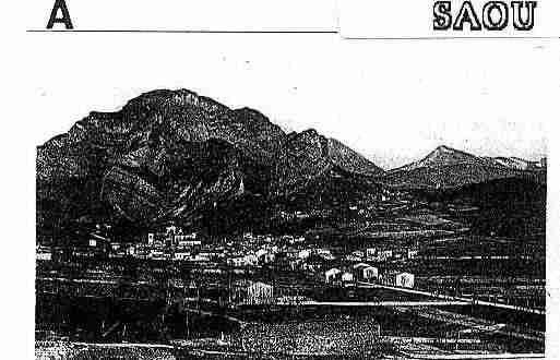 Ville de SAOU Carte postale ancienne