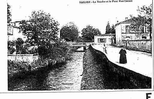 Ville de SAUJON Carte postale ancienne