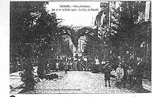 Ville de SAULIEU Carte postale ancienne