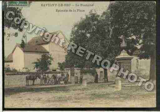 Ville de SAVIGNYLESEC Carte postale ancienne