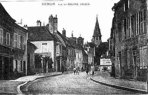 Ville de SEMURENAUXOIS Carte postale ancienne