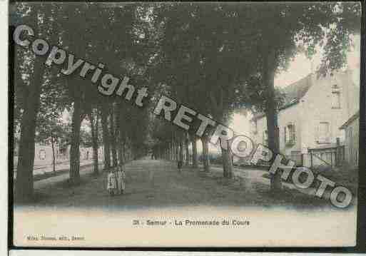 Ville de SEMURENAUXOIS Carte postale ancienne