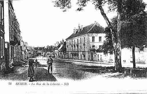 Ville de SEMURENAUXOIS Carte postale ancienne