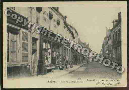 Ville de SEURRE Carte postale ancienne