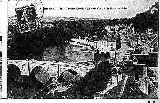 Ville de TERRASSONLAVILLEDIEU Carte postale ancienne