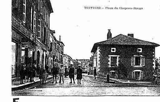 Ville de THIVIERS Carte postale ancienne