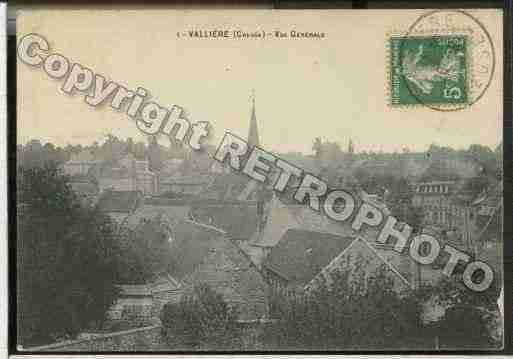 Ville de VALLIERE Carte postale ancienne