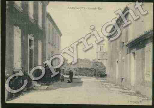 Ville de VERNEGUES Carte postale ancienne