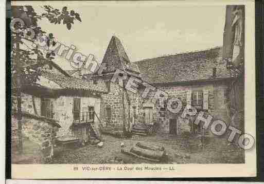 Ville de VICSURCERE Carte postale ancienne