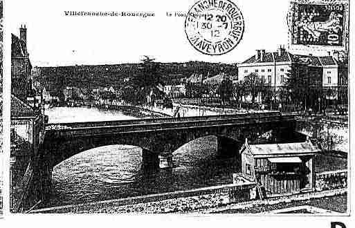 Ville de VILLEFRANCHEDEROUERGUE Carte postale ancienne