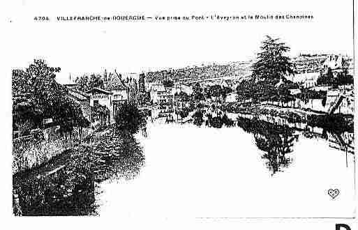 Ville de VILLEFRANCHEDEROUERGUE Carte postale ancienne