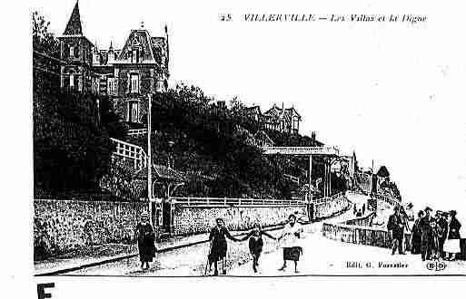 Ville de VILLERVILLE Carte postale ancienne