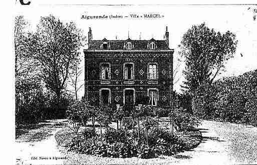 Ville de AIGURANDE Carte postale ancienne