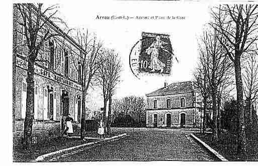 Ville de ARROU Carte postale ancienne