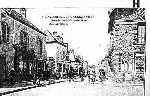 Ville de BAZOCHESLESGALLERANDES Carte postale ancienne