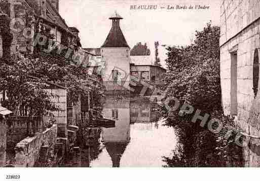 Ville de BEAULIEULESLOCHES Carte postale ancienne