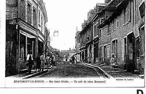 Ville de BEAUMONTLEROGER Carte postale ancienne