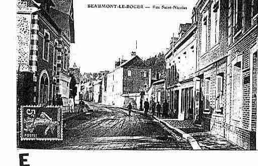 Ville de BEAUMONTLEROGER Carte postale ancienne