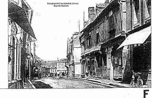 Ville de BEAUMONTLEROGER Carte postale ancienne