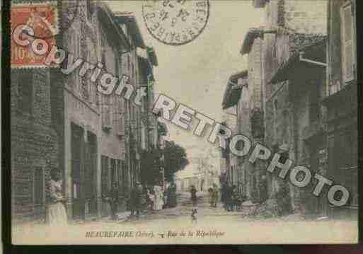 Ville de BEAUREPAIRE Carte postale ancienne