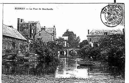 Ville de BERNAY Carte postale ancienne