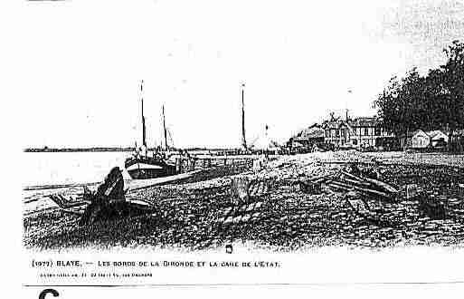 Ville de BLAYE Carte postale ancienne