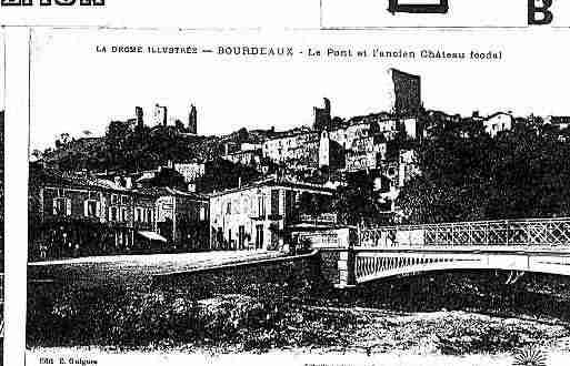 Ville de BOURDEAUX Carte postale ancienne