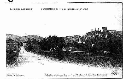 Ville de BOURDEAUX Carte postale ancienne