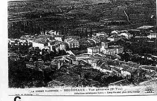 Ville de BOURDEAUX Carte postale ancienne