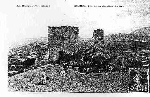 Ville de BOURDEAUX Carte postale ancienne