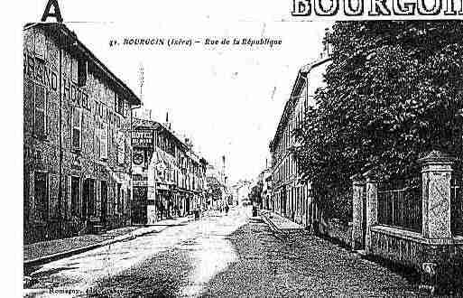 Ville de BOURGOINJALLIEU Carte postale ancienne