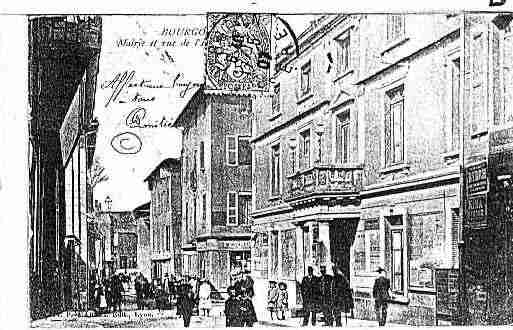 Ville de BOURGOINJALLIEU Carte postale ancienne