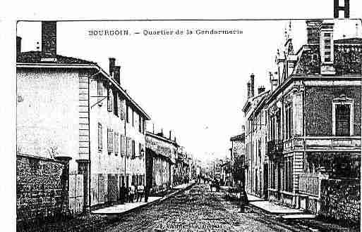 Ville de BOURGOINJALLIEU Carte postale ancienne