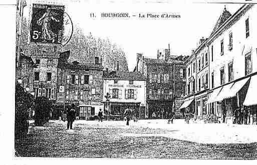 Ville de BOURGOINJALLIEU Carte postale ancienne