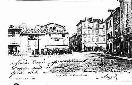 Ville de BOURGOINJALLIEU Carte postale ancienne