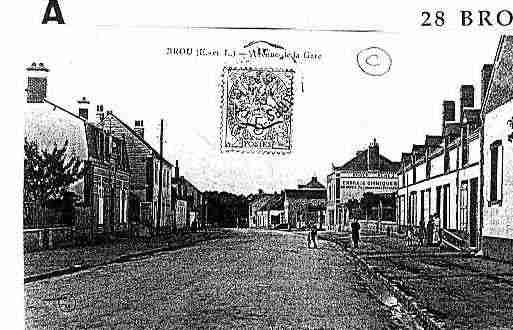 Ville de BROU Carte postale ancienne