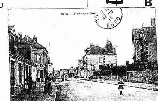 Ville de BROU Carte postale ancienne