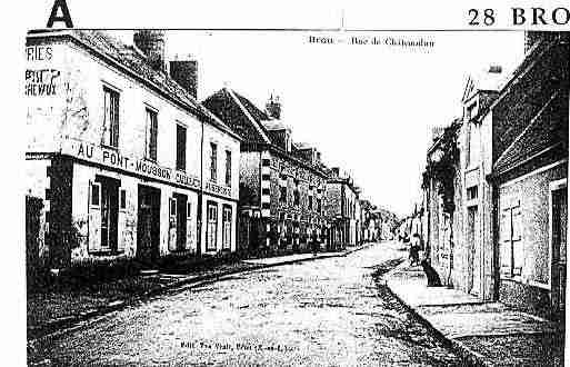 Ville de BROU Carte postale ancienne